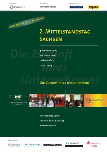2. Mittelstandstag Sachsen - Convent