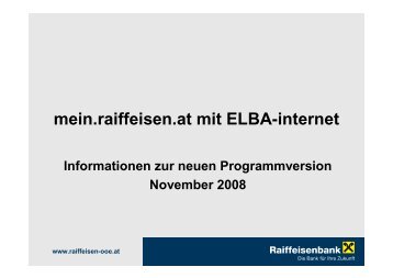 „Dauerauftrag“ >> „Neuer Auftrag“ können Sie jetzt auch - Raiffeisen