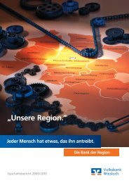 „Unsere Region.” - Volksbank Kraichgau Wiesloch-Sinsheim eG