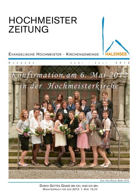 HocHmeister Zeitung - Evangelische Hochmeister-Kirchengemeinde