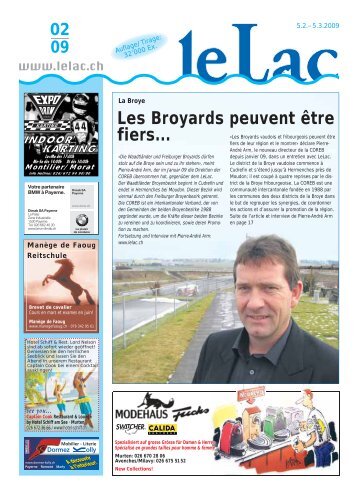 Les Broyards peuvent être fiers... - Zeitung Le Lac, Murten