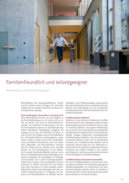 Forschungsbasiert, - Juristische Fakultät - Universität Potsdam