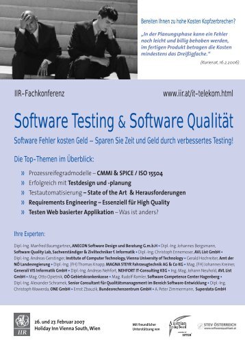Software Testing & Software Qualität - STEV Österreich
