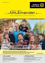 Mit Einander - Raiffeisenbank Region Mank