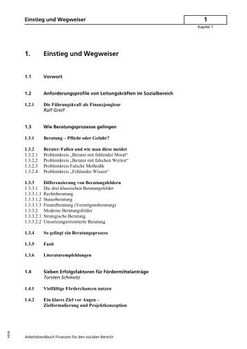 1. Einstieg und Wegweiser