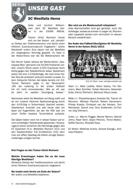 Stadionmagazin öffnen - Zur HSV-Homepage