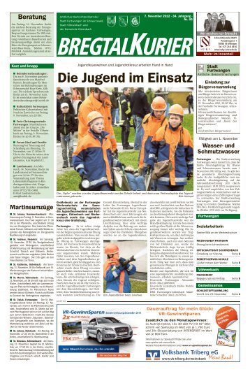 Ausgabe vom 07.11.2012 - Gemeinde Vöhrenbach