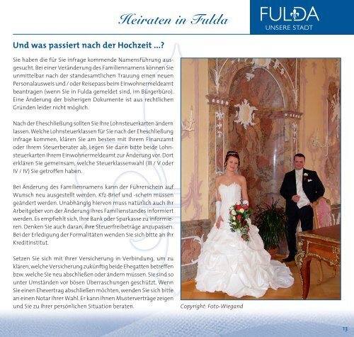 Heiraten in Fulda