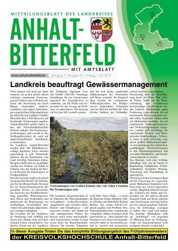 Ausgabe 1 vom 11. Januar 2013 - Landkreis Anhalt-Bitterfeld