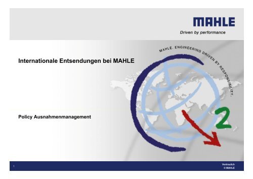 Internationale Entsendungen bei MAHLE