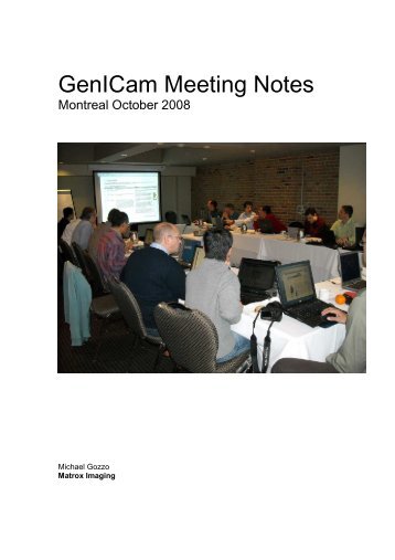 GenICam Meeting Notes - EMVA