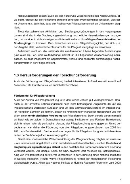 Agenda Pflegeforschung für Deutschland - IPP - Universität Bremen