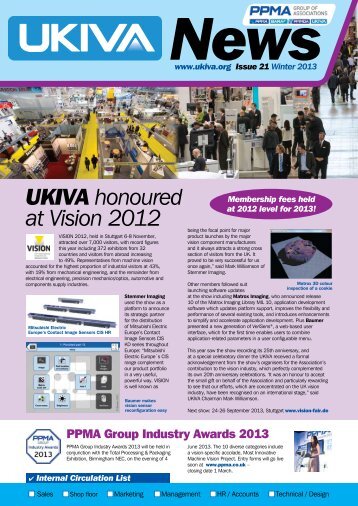 UKIVA News - UK Industrial Vision Association