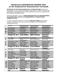 Schulsieger 2007 - KGS Tarmstedt