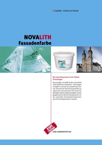 Novalith Flyer.indd - Farbenfabrik Karl Bubenhofer AG
