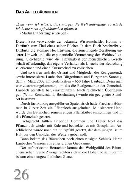 Ausgabe Nr. 17, März 2003 Für großen Unmut seitens ... - Laubach