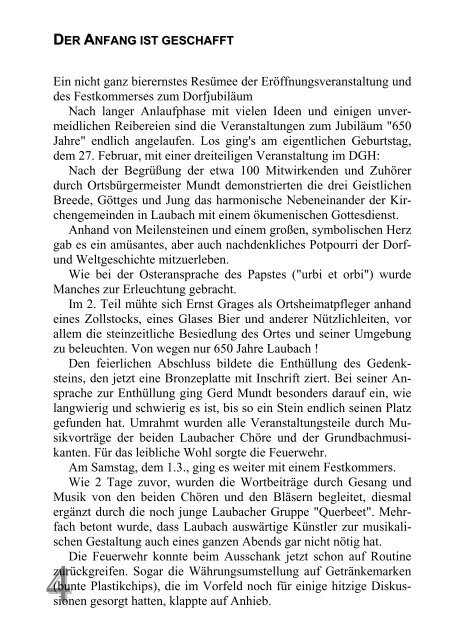 Ausgabe Nr. 17, März 2003 Für großen Unmut seitens ... - Laubach