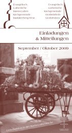 September/Oktober 2009 - Martin-Luther-Kirchgemeinde ...