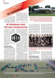 Unser Clubportrait in der Deutschen Hockey Zeitung - HC Heidelberg