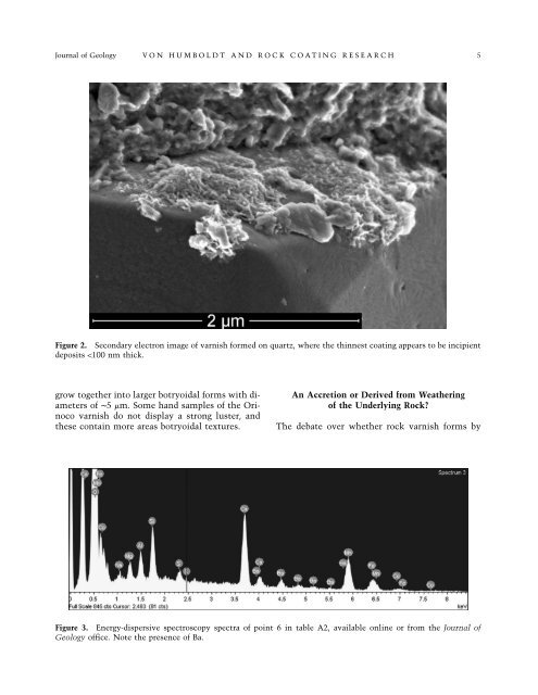 Revisiting Alexander von Humboldts Initiation of Rock Coating ...