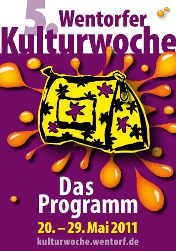 Das Programm - Wentorfer Kulturwoche - Gemeinde Wentorf bei ...