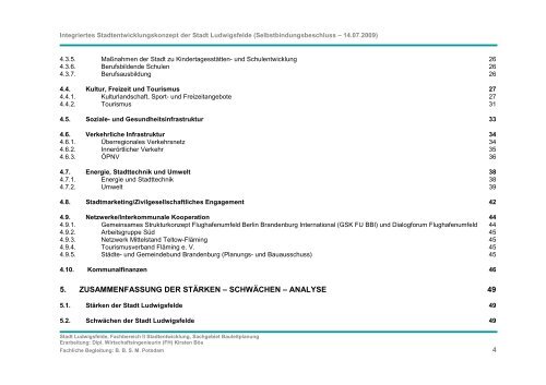 Integriertes Stadtentwicklungskonzept (INSEK) - Stadt Ludwigsfelde