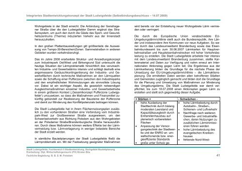 Integriertes Stadtentwicklungskonzept (INSEK) - Stadt Ludwigsfelde