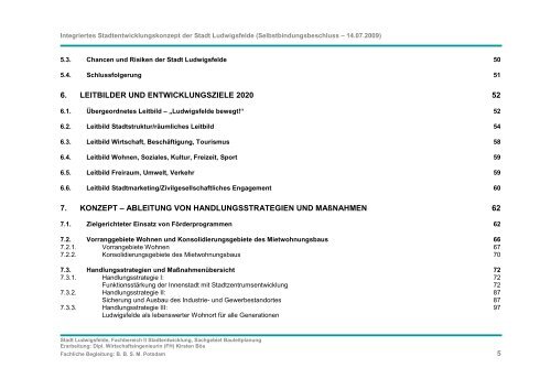 Integriertes Stadtentwicklungskonzept (INSEK) - Stadt Ludwigsfelde