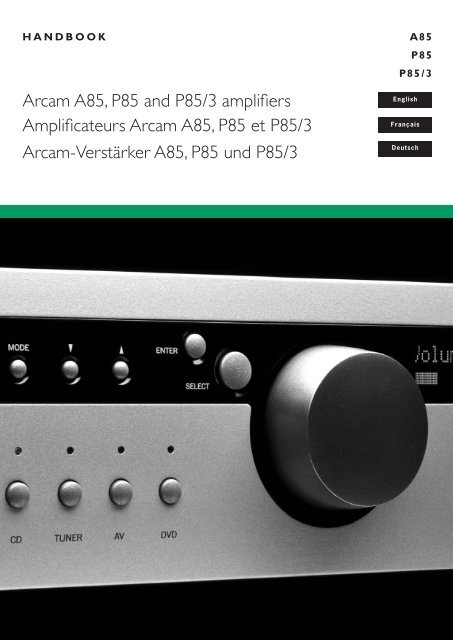 A85/P85 multi.id - Arcam