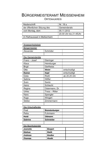 Nr. 18 vom 05.11.2012 - Meissenheim