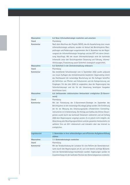 Geschäftsbericht und Rechnung 2008 - Regierungsrat - Kanton Zürich