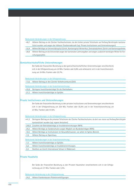 Geschäftsbericht und Rechnung 2008 - Regierungsrat - Kanton Zürich