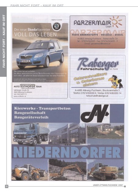 Ausgabe Jänner-Feber 2007 (0 bytes) - Attnang-Puchheim - Land ...