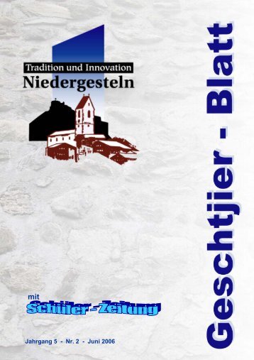 Geschtjier-Blatt 02-2006 - Gemeinde Niedergesteln