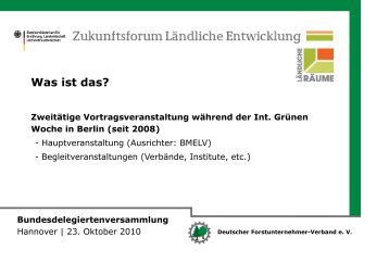 Bundesdelegiertenversammlung - Deutscher Forstunternehmer ...