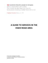 a guide to services in the essex road area - Cripplegate Foundation