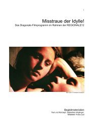 Misstraue der Idylle! - Diagonale