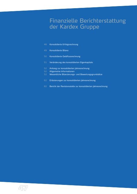 Geschäftsbericht 2011 - Kardex