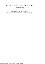 rudolf steiner gesamtausgabe vorträge - Freie Verwaltung des ...