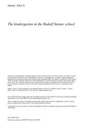 The kindergarten in the Rudolf Steiner school - StudentZone