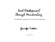 Soul Development through Handwriting - SteinerBooks