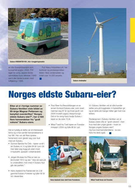 ventilen - Subaru Norge