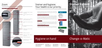 Steiner System Change - o - Matic Hygiene on hand