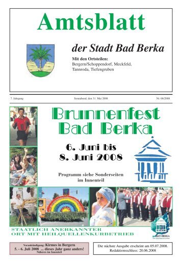 Ausgabe 6/2008 - Kurstadt Bad Berka