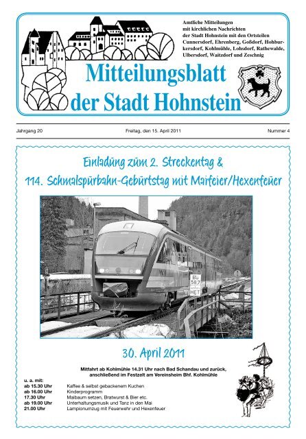 Ausgabe April 2011 - Hohnstein