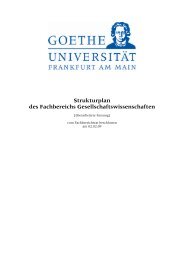 Strukturplan des Fachbereichs - Kolloquium: Theorie und Praxis ...