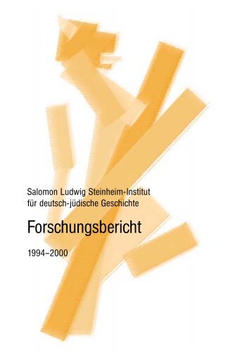 Forschungsbericht - Salomon Ludwig Steinheim-Institut für deutsch ...