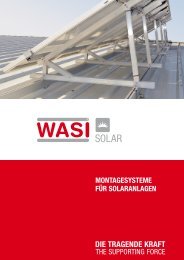 MontagesysteMe für solaranlagen - wasi.de