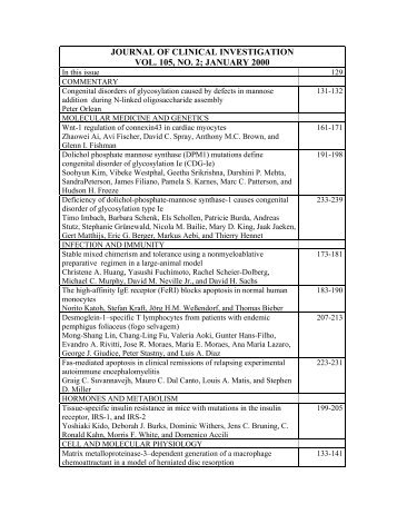 JOURNAL OF CLINICAL INVESTIGATION VOL. 105, NO. 2 ...