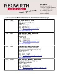 Ärzteverzeichnis Ballon Dilatation - Neuwirth medical products